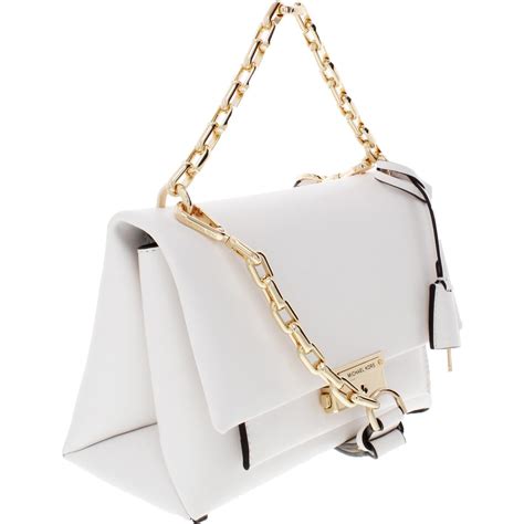 small white michael kors purse